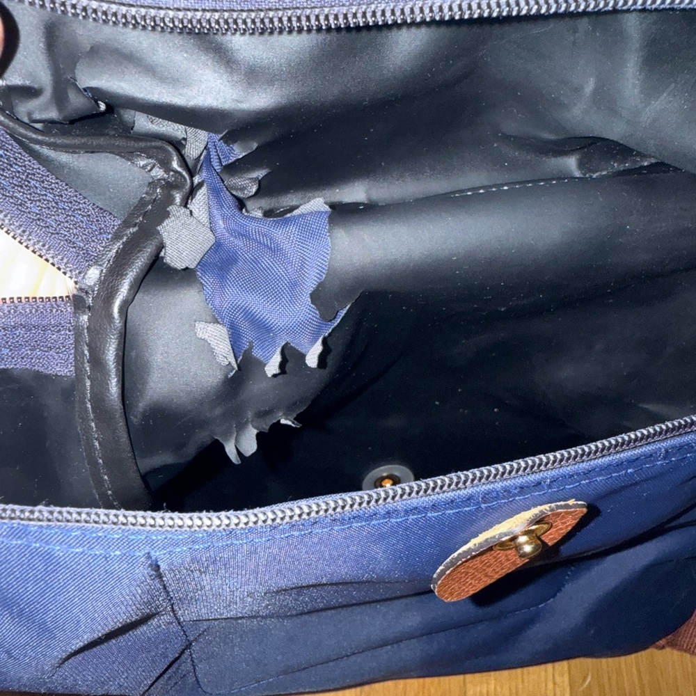 Navy Longchamp Backpack - image 7